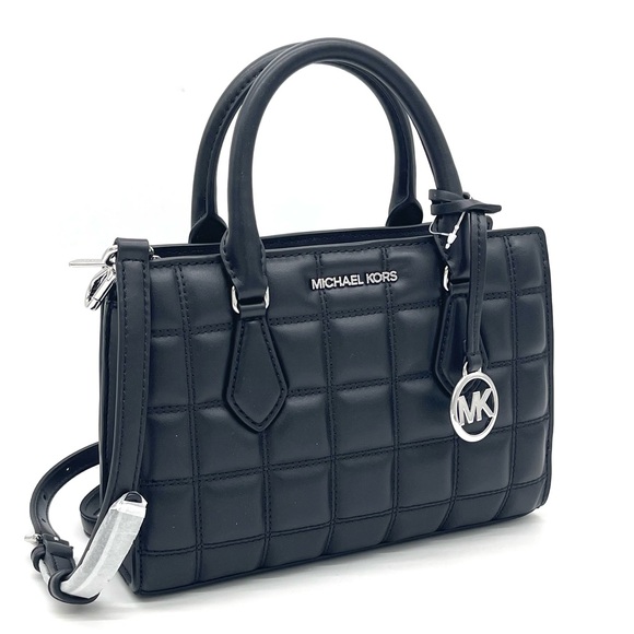 Michael Kors Handbags - Michael Kors Black Quilted Sheila Satchel Crossbody Bag